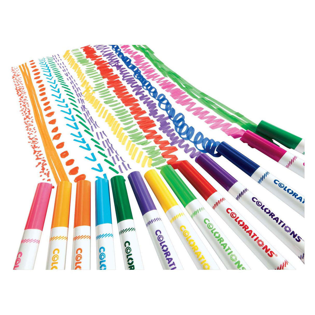 Colorations - washable thick markers - 16 colors, 256 pcs.