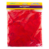 Colorations - red feathers, 25 grams