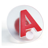 Faarftéin - einfach Grip Kapital Stempel, 26 Stéck.