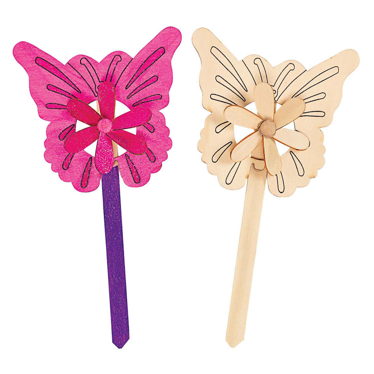 Colorations - make your own garden windmills, 12 pcs.