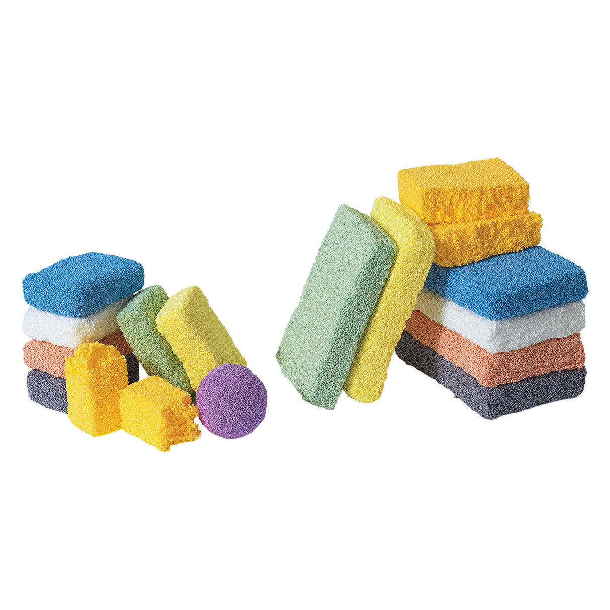 Colorations - modeling foam bead clay - set of 7