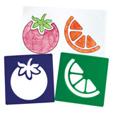 Colorations - reusable fruit stencils - 12 pc.