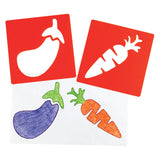 Colorations - reusable fruit stencils - 12 pc.