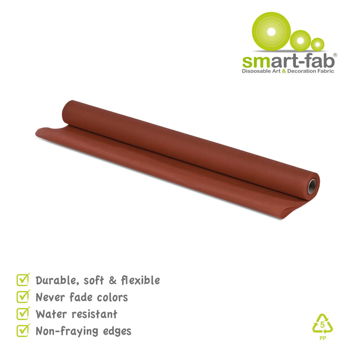 Smart fab roll 0.61 x 5.5m - brown