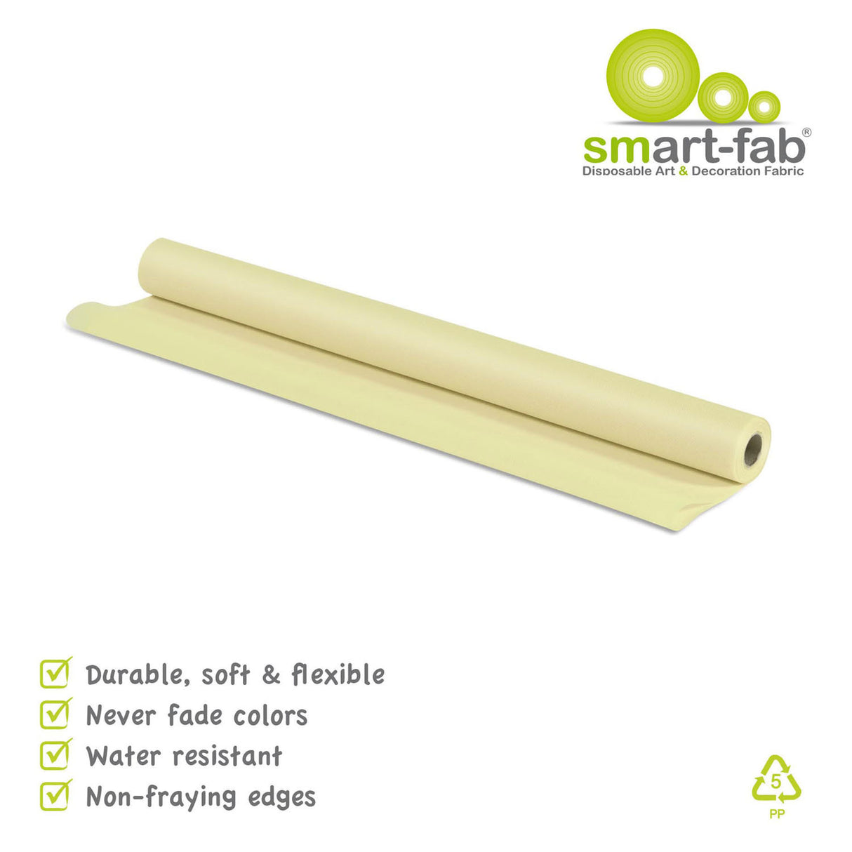 Smart fab roll 0.61 x 5.5m - cream