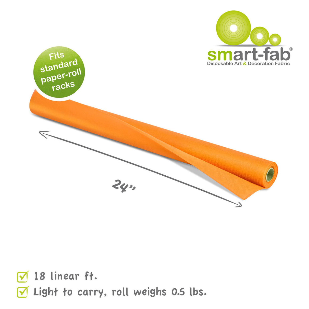 Smart fab roll 0.61 x 5.5m - orange