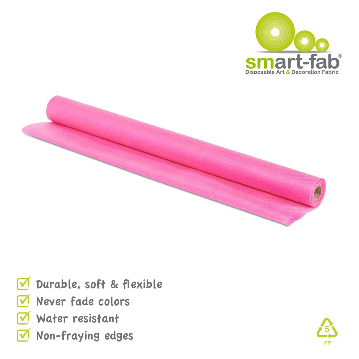 Smart fab roll 0.61 x 5.5m - pink