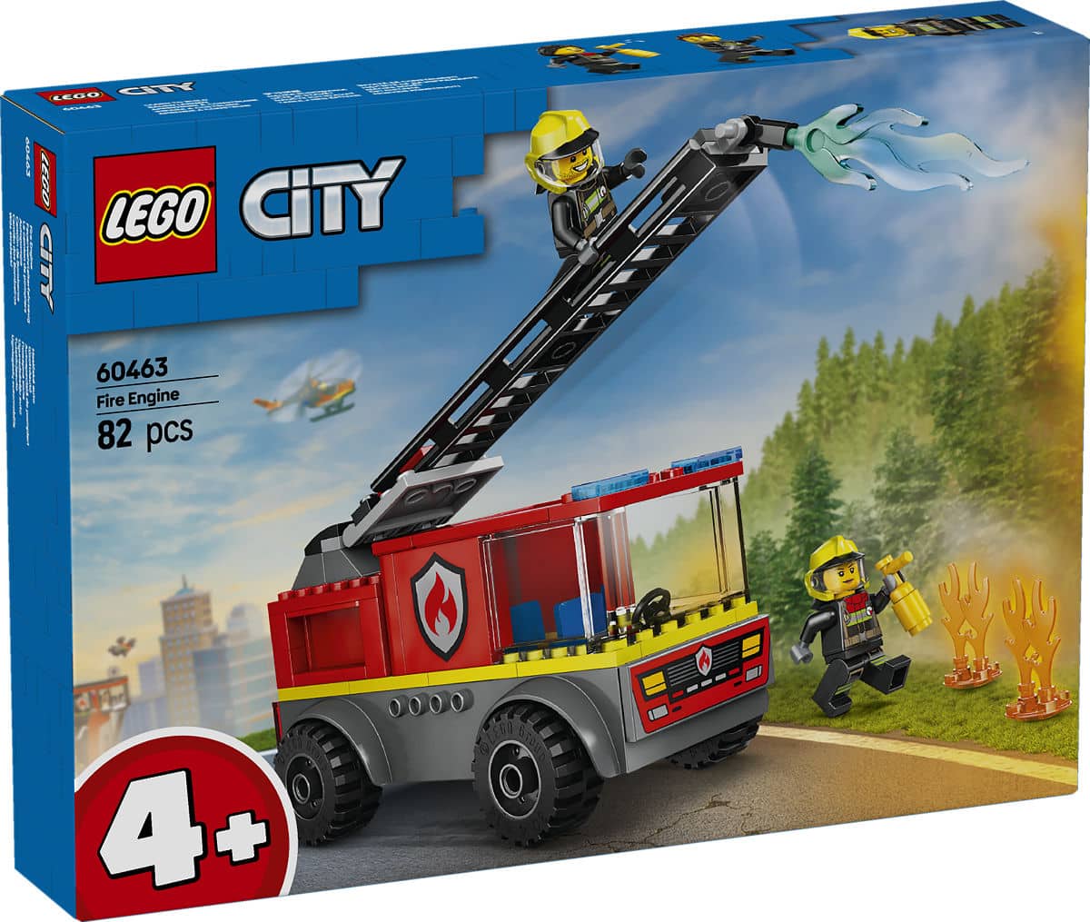 LEGO City Fire Brigade Ladder Car med figurer - 60463