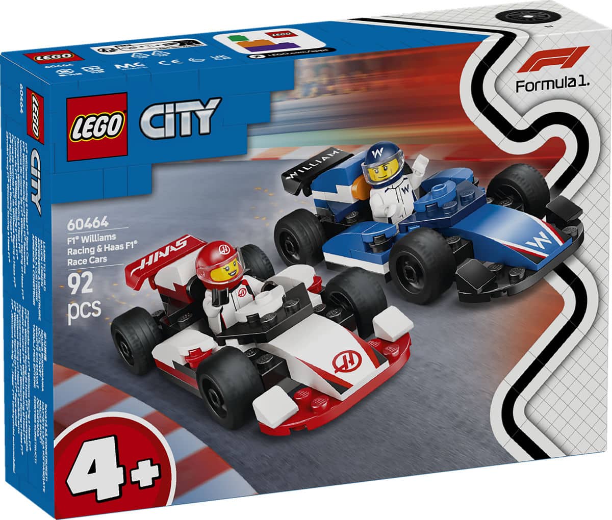 Lego F1 Haas och Williams Racing -60464