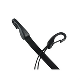 Widek quick-release fastener with a large safety hook and 4 straps. Black, 57cm