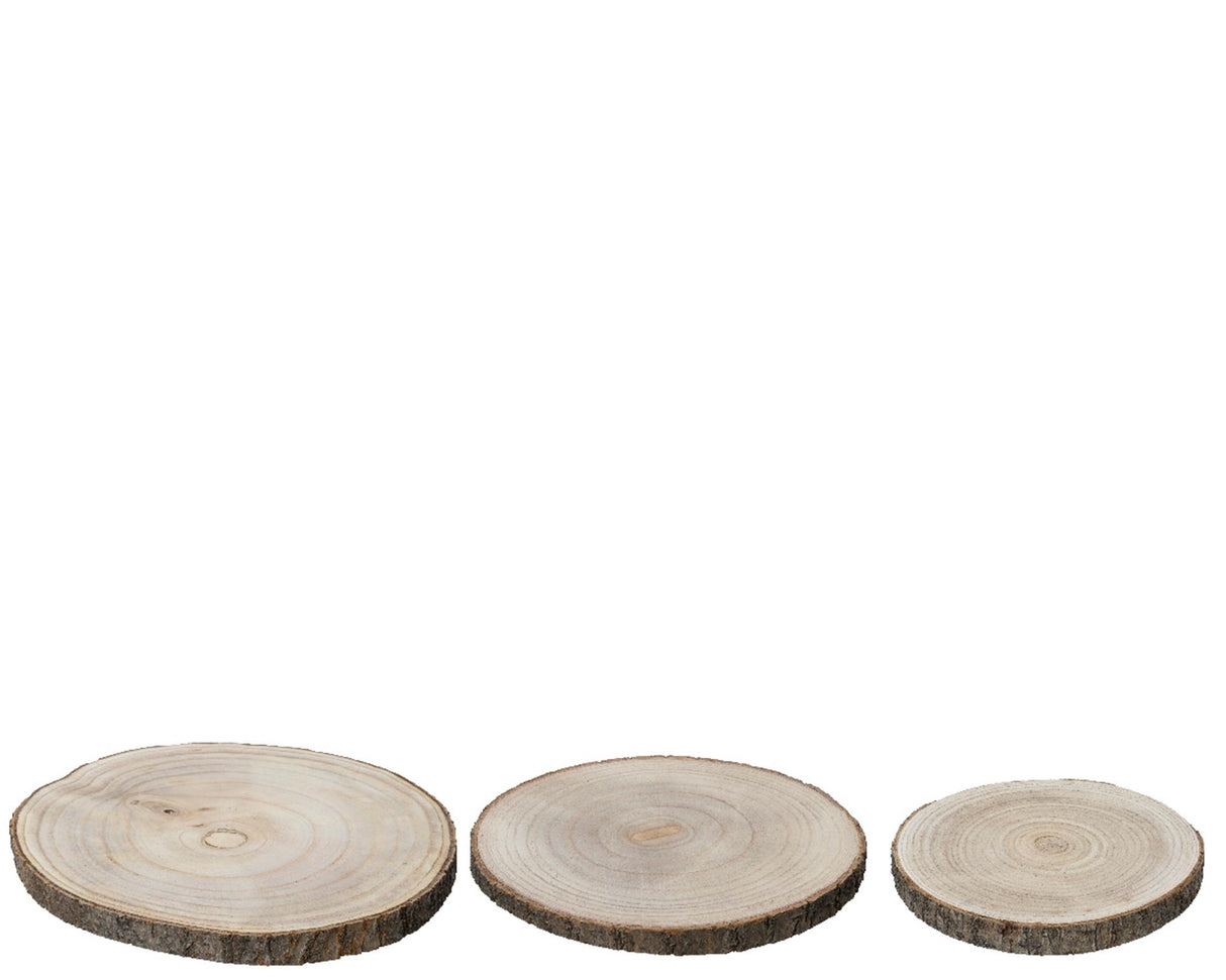 Decoris Holz Basisplack Ø 37cm 3-Stéck