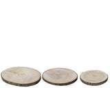 Decoris Holz Basisplack Ø 37cm 3-Stéck