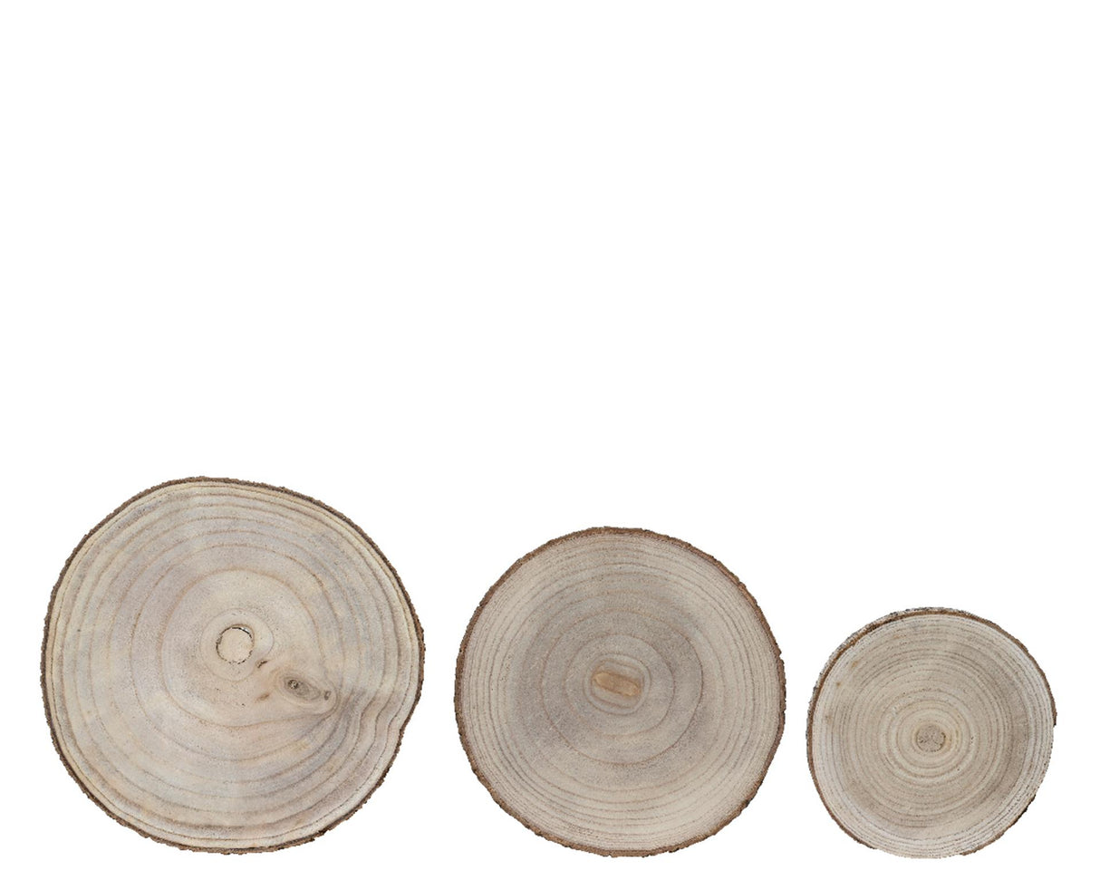 Decoris Holz Basisplack Ø 37cm 3-Stéck