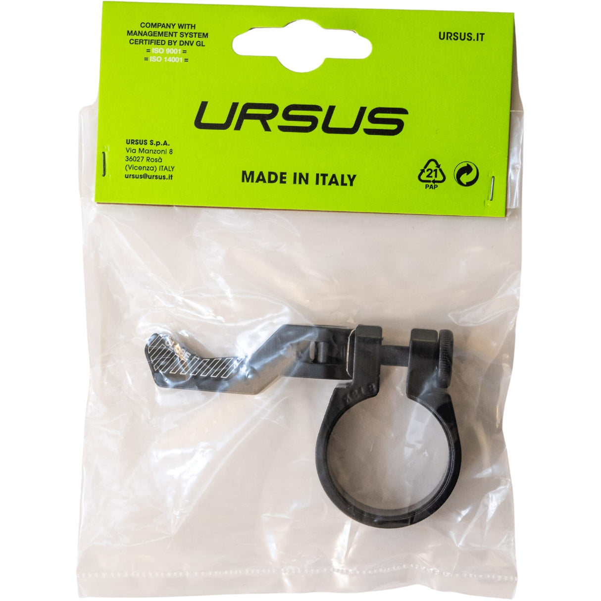 Ursus Zadelpenklem met snelspanner 34.9 alu zwart