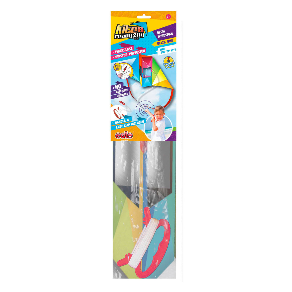 Kites ready 2 fly - pop-up mini nylon kite delta box
