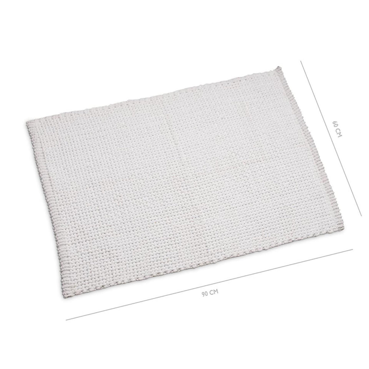 Wicotex bath mat classic braid 60x90 white