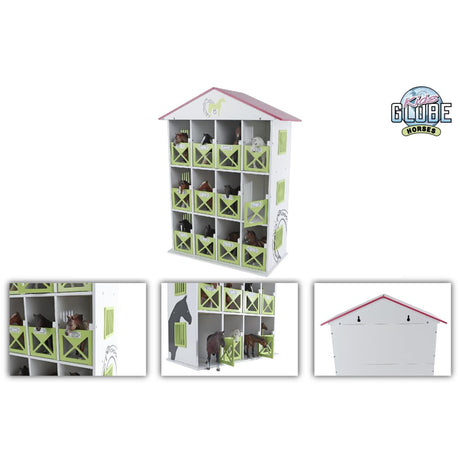 Kids globe horse storage box with 12 boxes