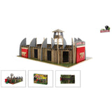 Dinoworld Wood Dinosaur Park med Watchtower Play Set