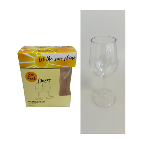 Z1 Wäinglasset Plastik 2-Stéck 330ml