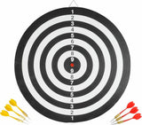 Engelhart Longfield doppelseitige Dartscheibe inklusive 6 Darts