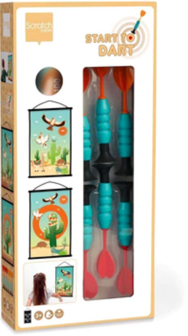 Dam scratch darts with suction cups Mexico 2 sided