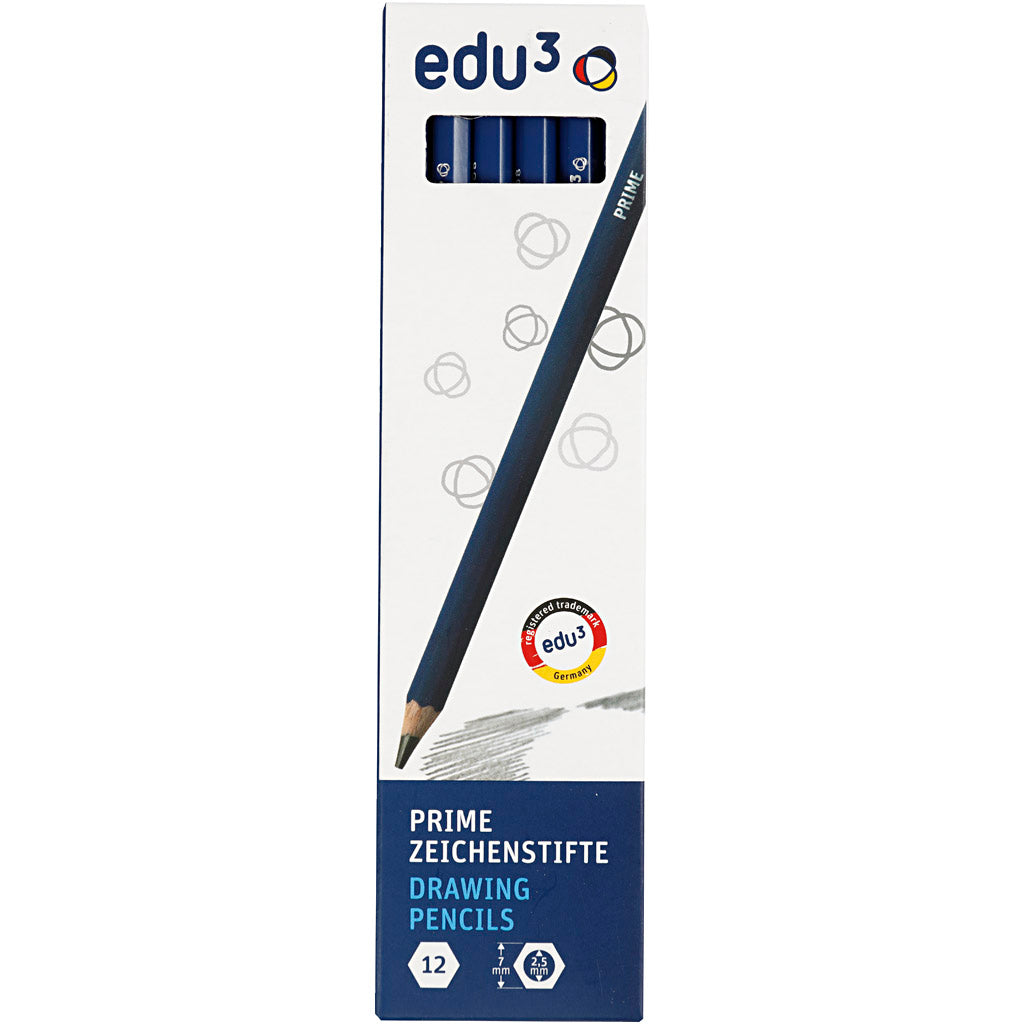 Edu3 edu drawing pencil, 6b, 12 pieces, 1 box