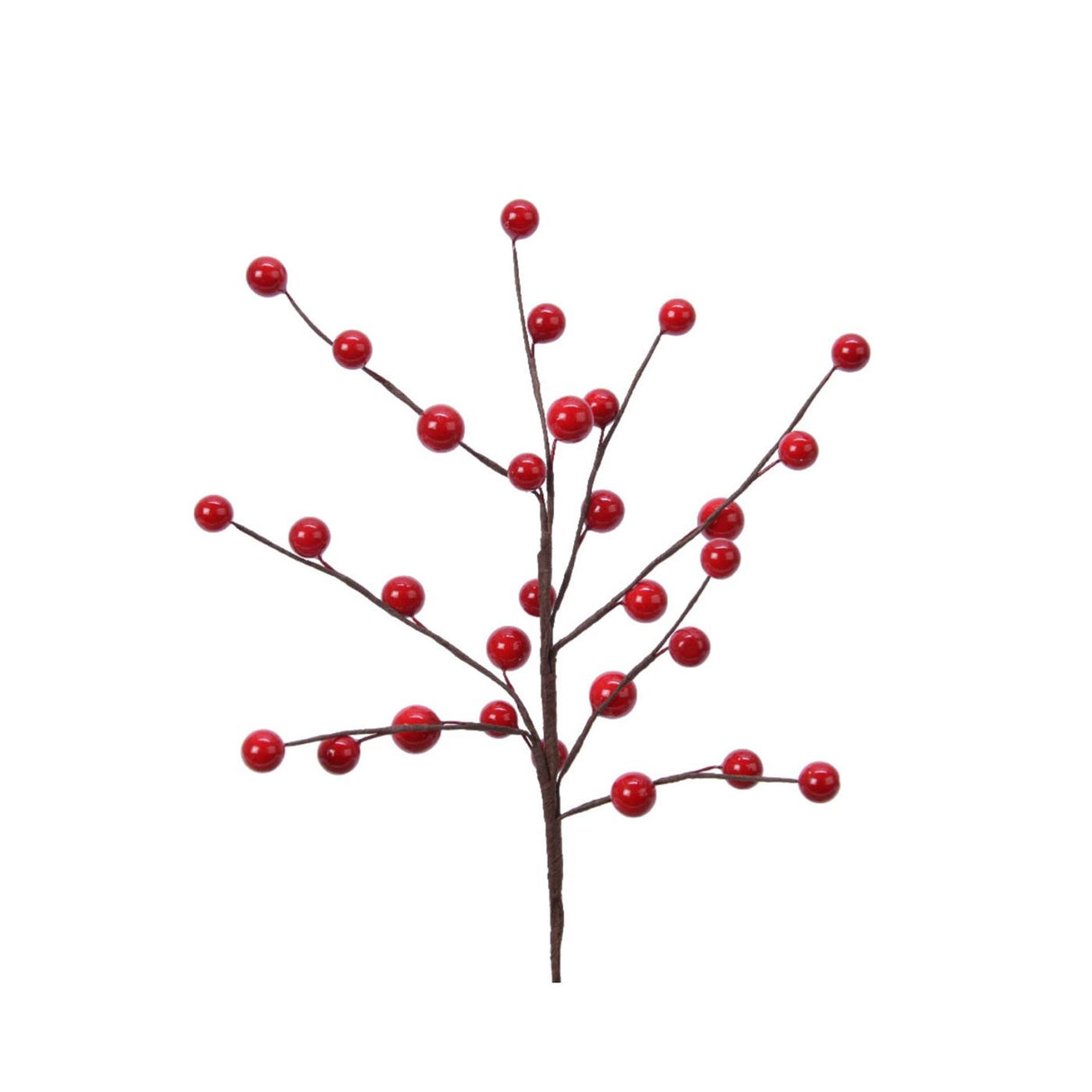 Decoris artificial branch with berries red 3x15x26cm