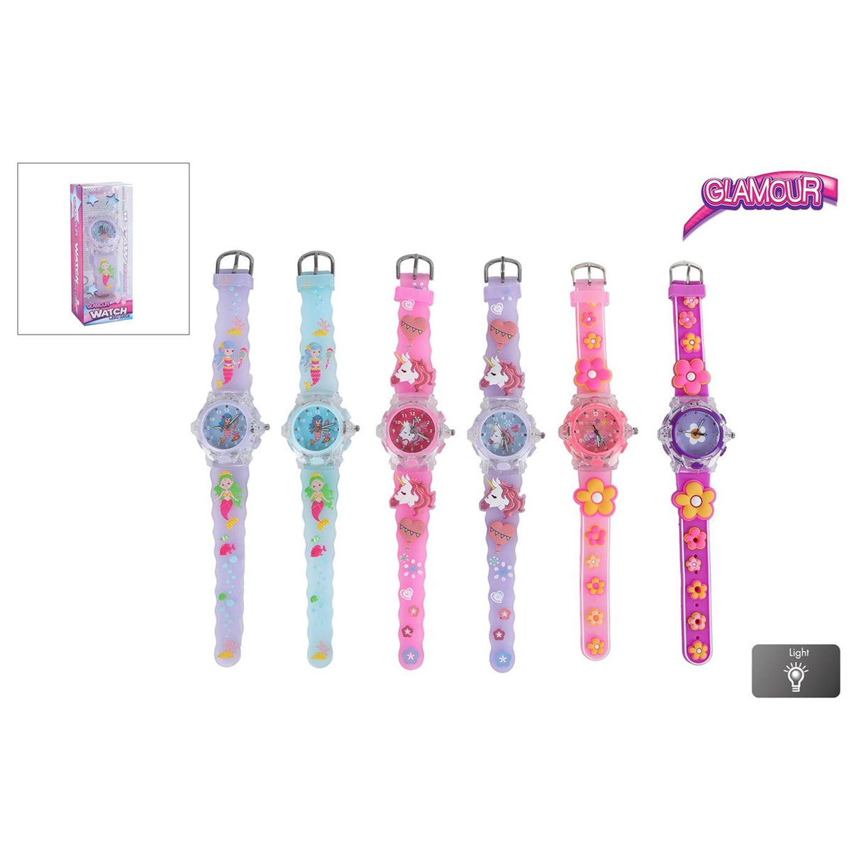 Glamour Meedercher Analog Auer mat Liicht
