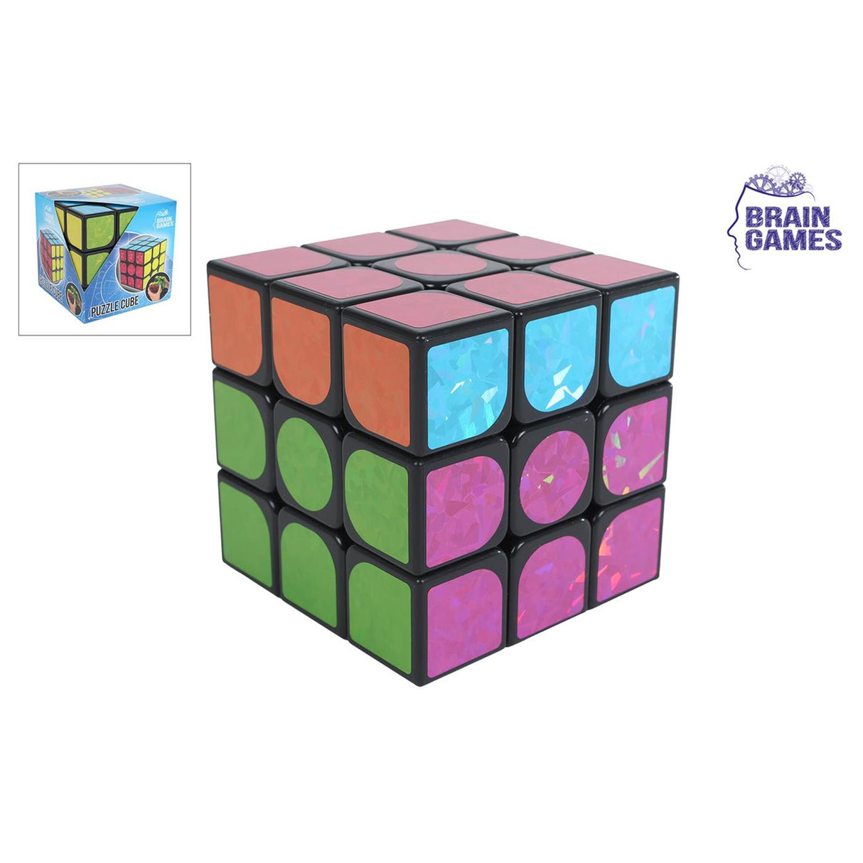 Brain games puzzle cube 10cm