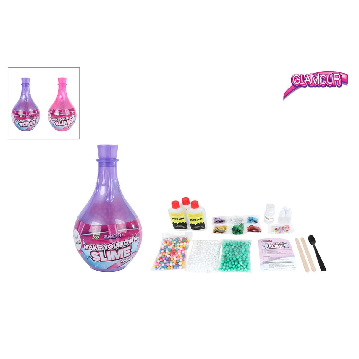 Make your own slime set in magic bottle
