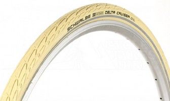 Schwalbe Delta Cruiser Plus Creme 28x1.40 37-622 Réflexion