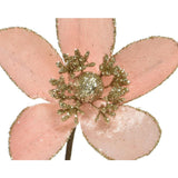 Flor Decoris com glitter em clipe dia12cm