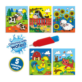 Ses coloring with water coloring book with water pen farm