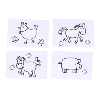 Ses creative my first colours with water - farm animals
