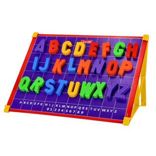 Quercetti magnetic board incl. capital letters ABC magnets, 53 pcs.