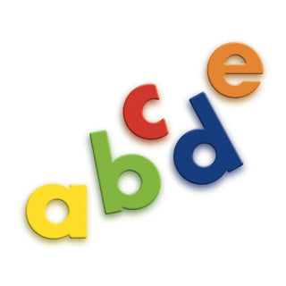 Ímãs ABC minúsculos Quercetti, 48 unidades.
