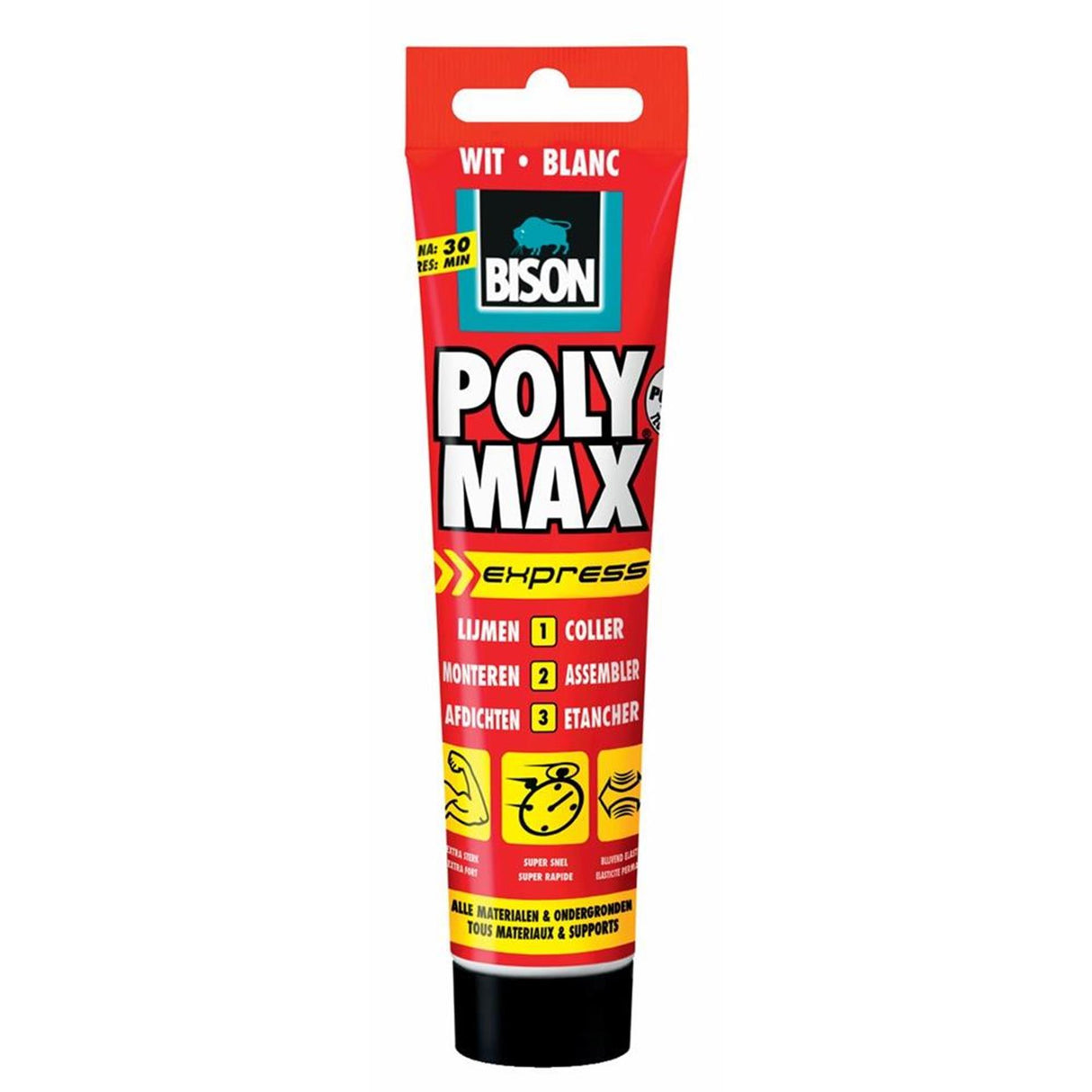 Bison poly max express bílý 165gr