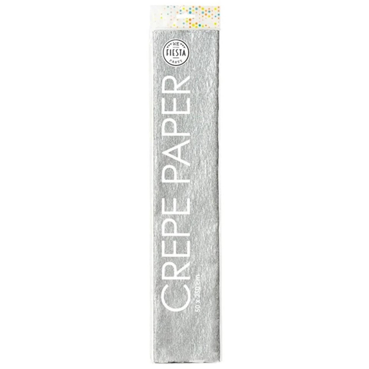 Globos crepepapper silver, 50x250cm