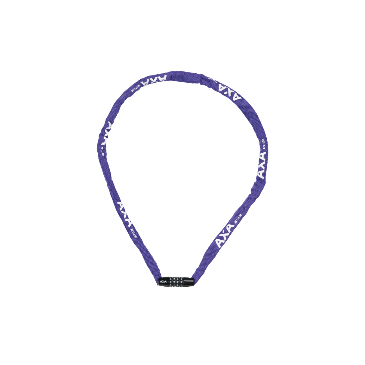 Axa lock chain rigid 120cm code lock purple (card)