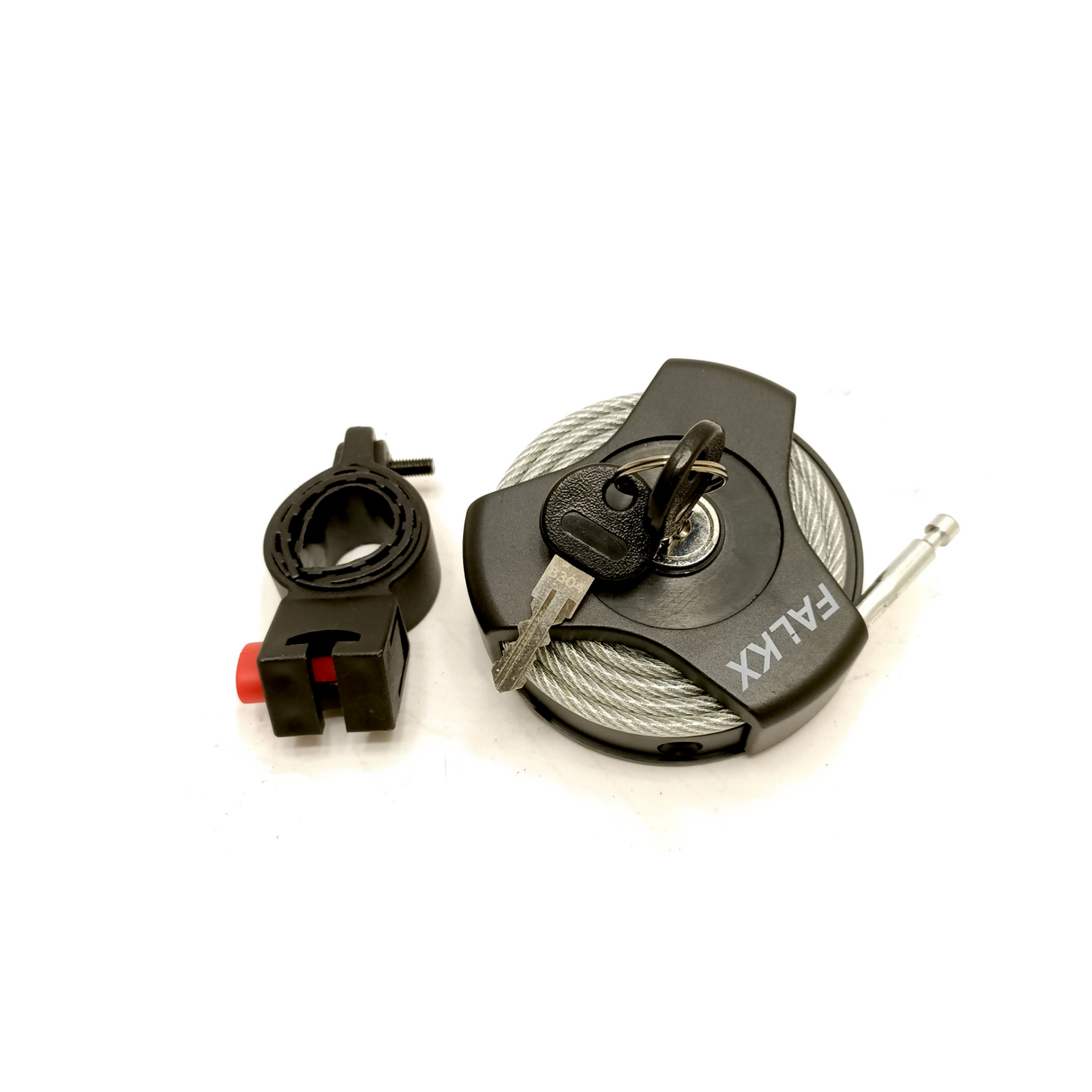 Falkx multi-function roll-up lock. 100cm x 4mm cable, black