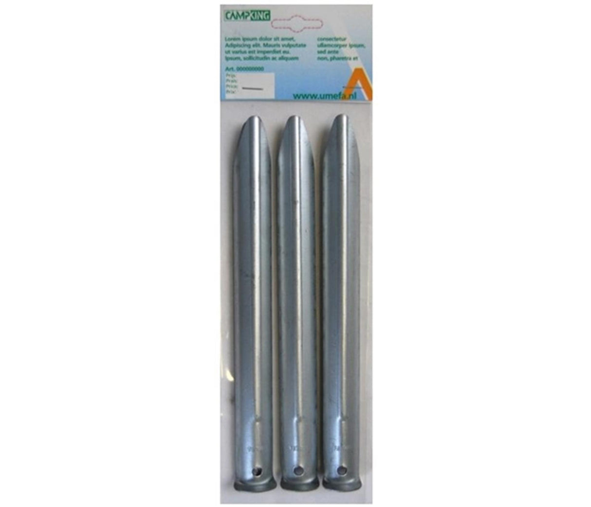 Campking umefa tent peg half-round 30 cm 10 pieces