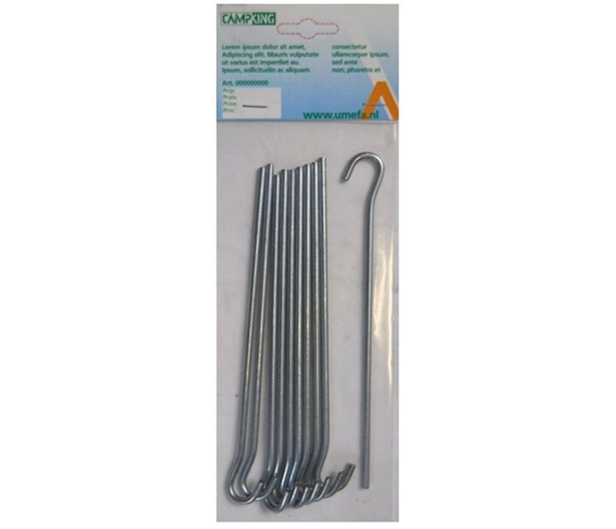 Campingplats påle öppet öga 18 cm