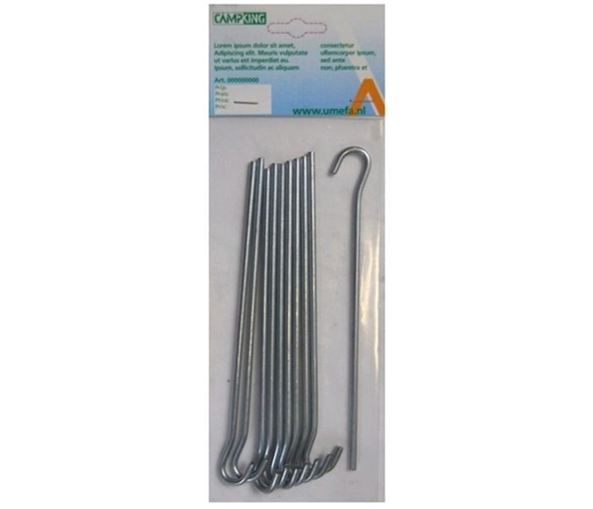 Campking umefa ground stake open eye 30 cm 10 pcs