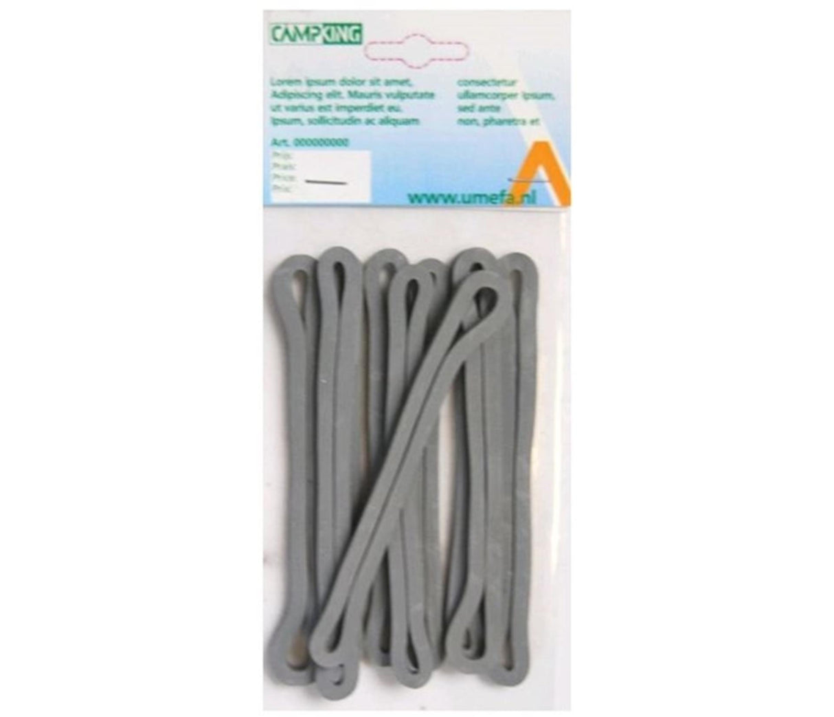Campking umefa rubber ring grey 80x90x5mm 8pcs