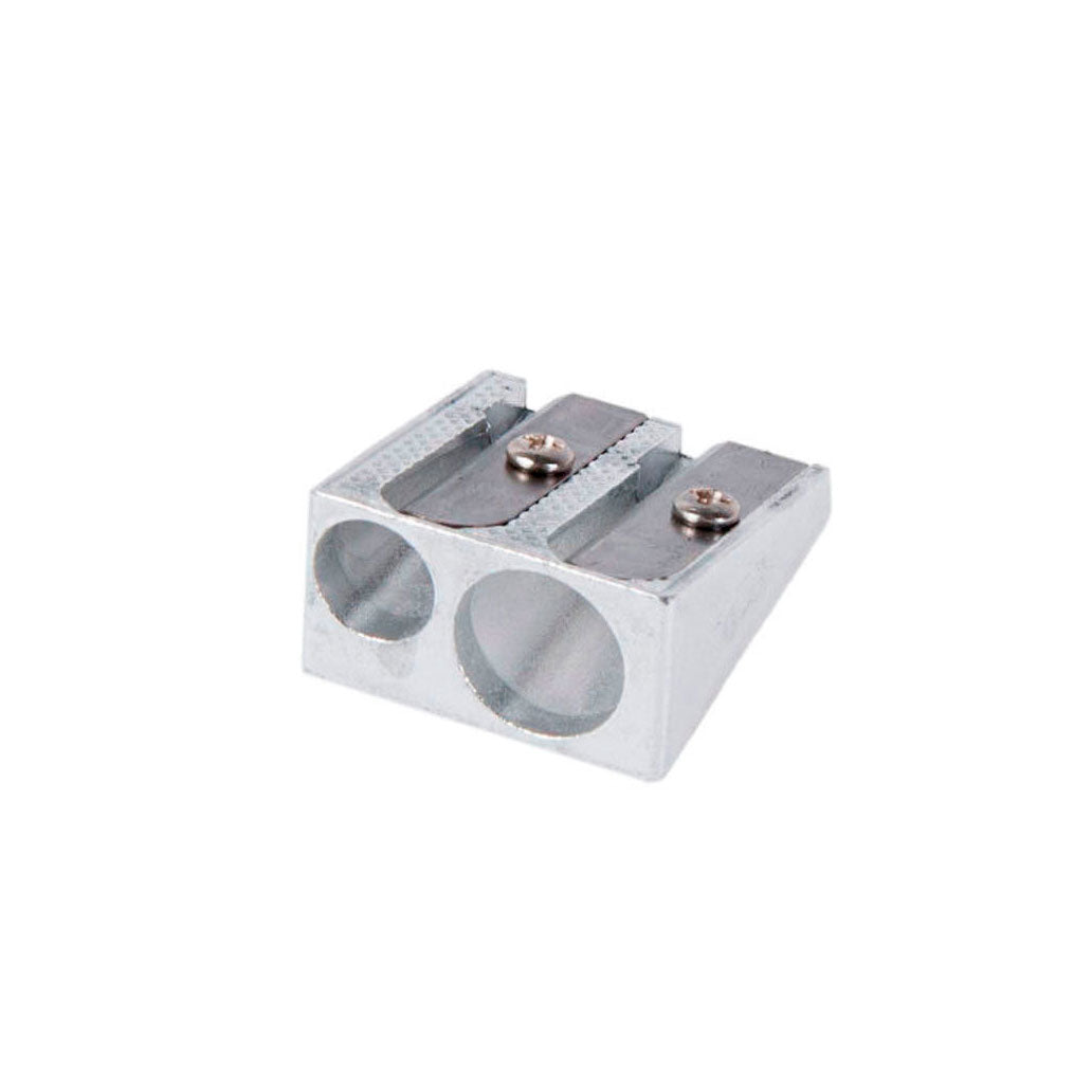 Double pencil sharpeners metal, 12 pcs.