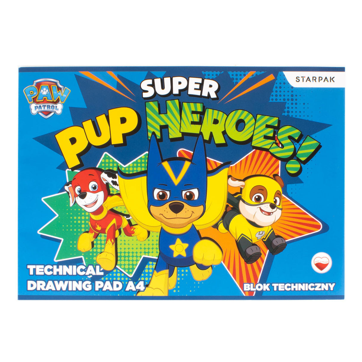 Paw Patrol Tegning Block A4, 10 ark