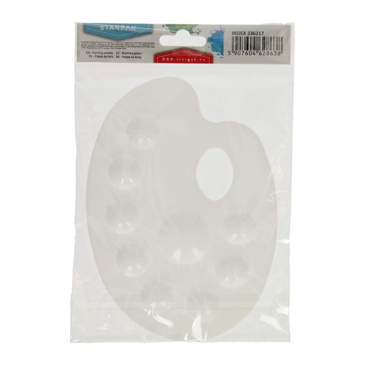 Paint palette white 9 compartments