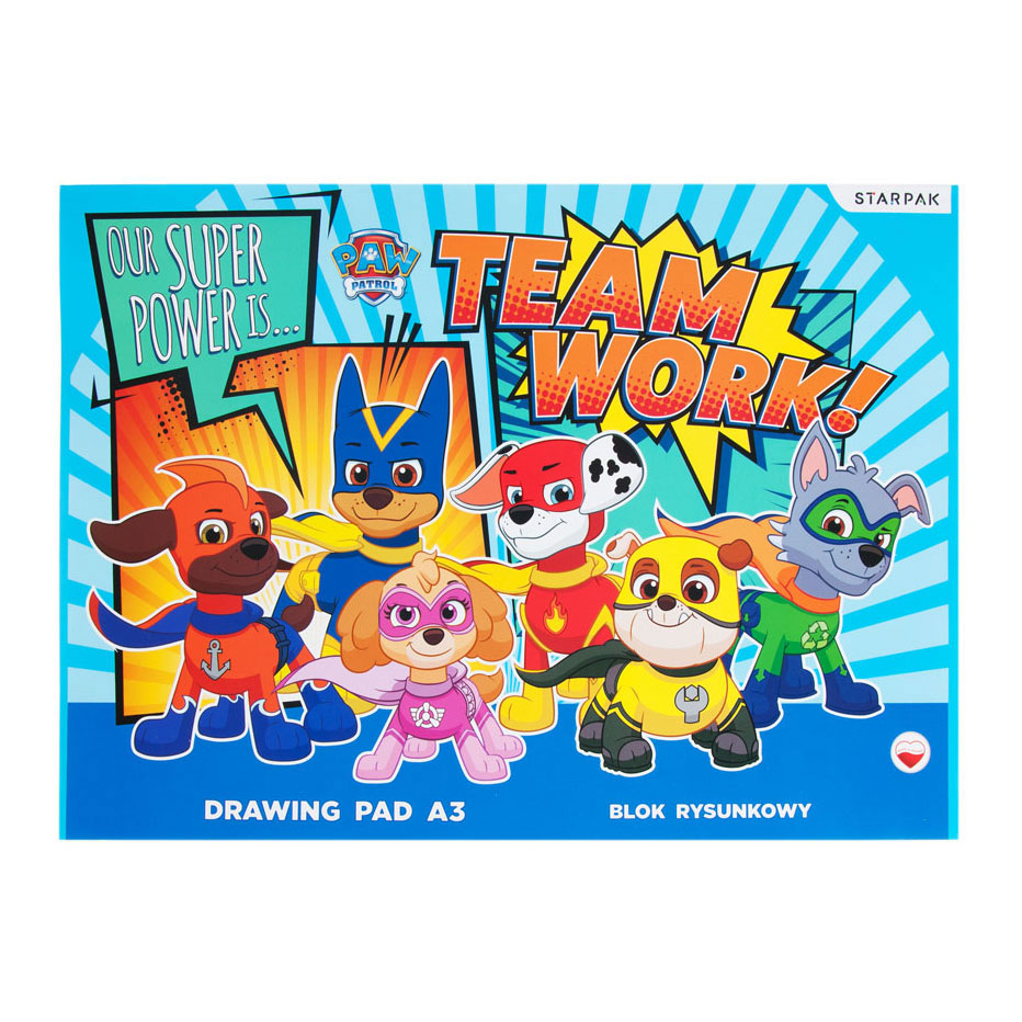 Paw Patrol Patrol Drawing Block A3 Paw Patrol