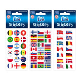 Sticker sheet of flags