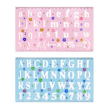 Plastic sign template numbers letters